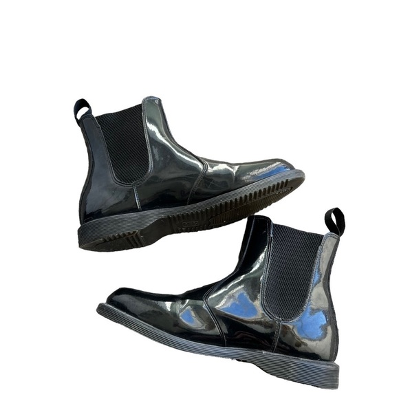 Dr. Martens - Faun Black Patent Leather Slip On Chelsea Boot Sz 9 - Picture 9 of 14